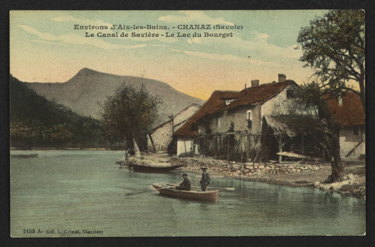 carte postale ENVIRONS D'AIX-LES-BAINS, CHANAZ, LE CANAL DE SAVIERE ; LE LAC DU BOURGET 4P2480 Photo