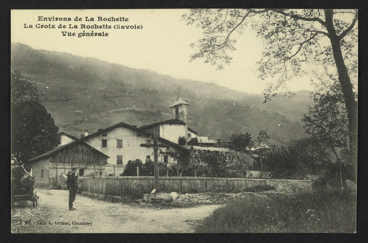 carte postale ENVIRONS DE SAINT-JEAN DE MAURIENNE, PONTAMAFREY, LA GARE, LE VILLAGE APRES LA CATASTROPHE DE JUILLET 1908, LA CHAPELLE DE MONTVERNIER 4P2484 Photo