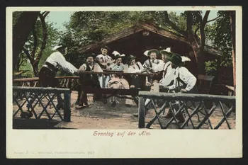 carte postale SONTAG AUF DER ALM 4P2486 Photo
