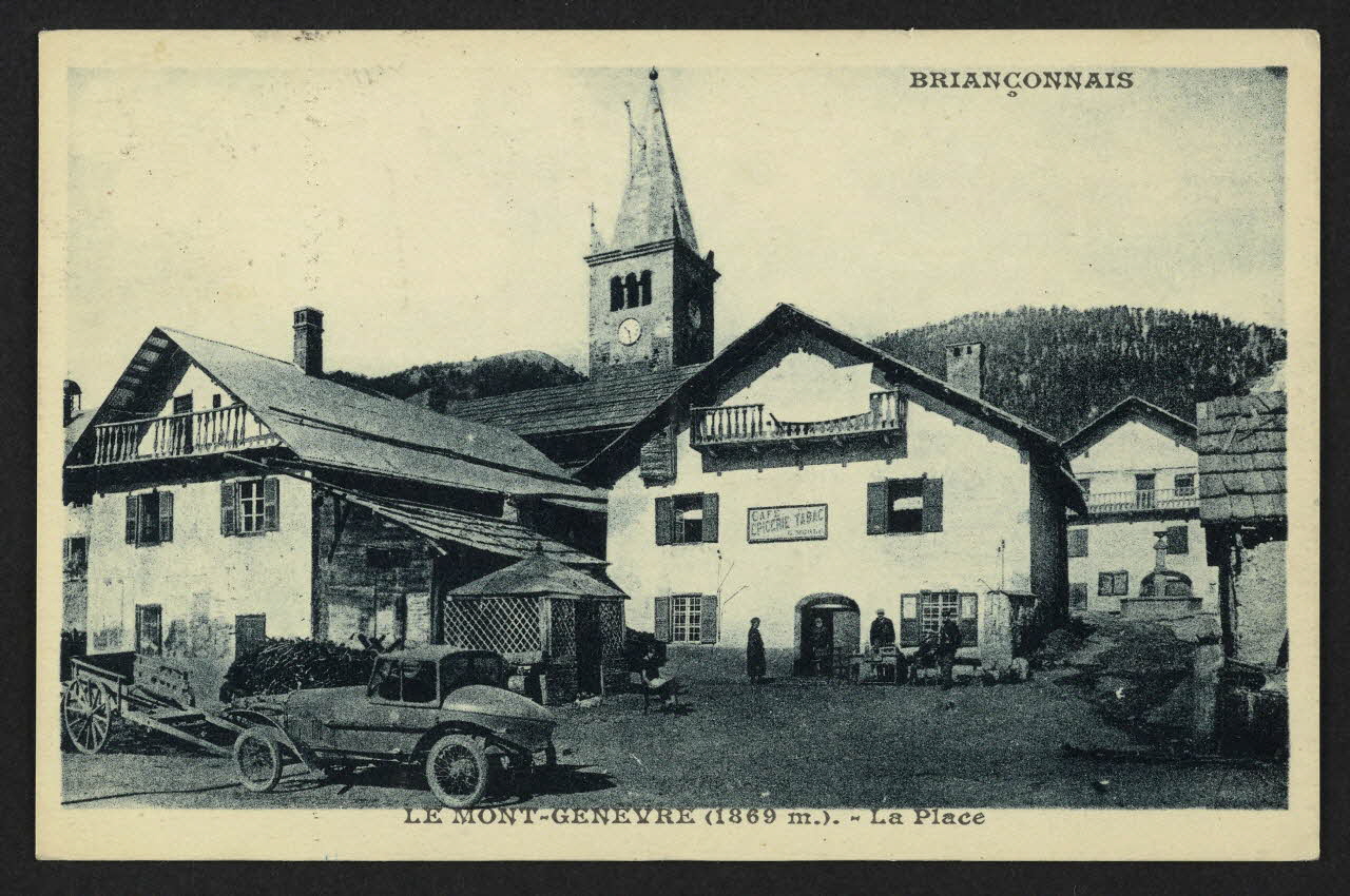 carte postale BRIANCONNAIS, LE MONTGENEVRE (1869 M), LA PLACE 4P2499 Photo