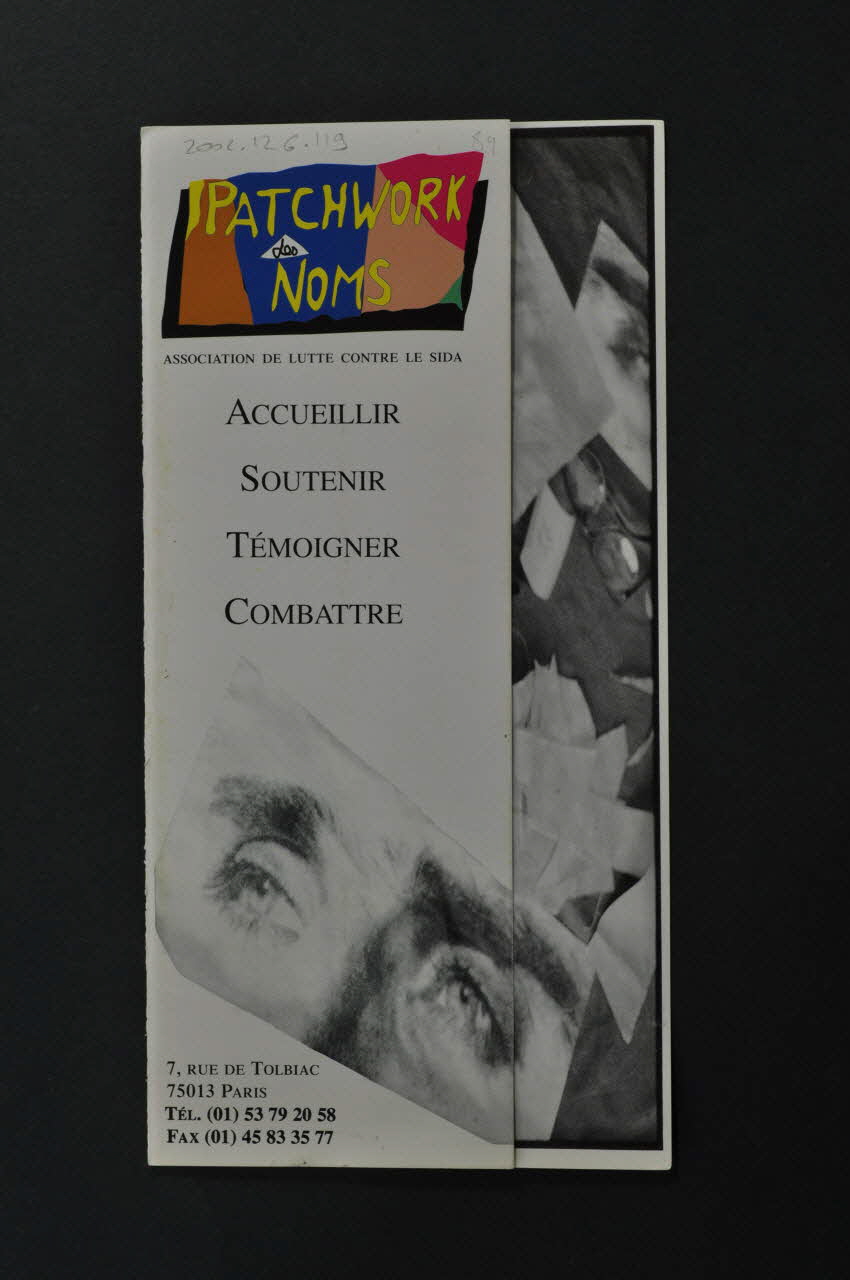 Le Patchwork Des Noms Dépliant Accueillir, soutenir, témoigner, combattre France 1989 2002.126.119 Photo Mucem