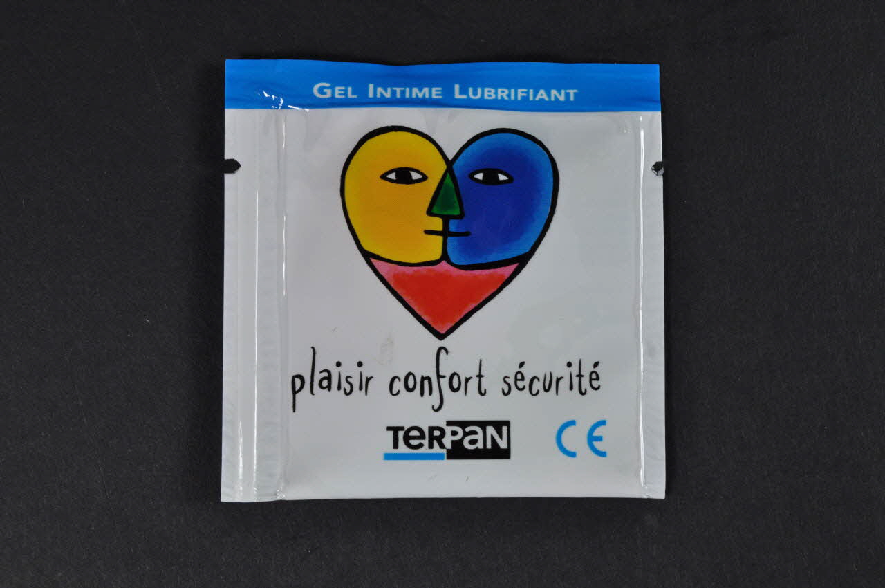 Terpan Enveloppe de gel lubrifiant "Plaisir, confort, sécurité" France 2002 2002.126.145 Photo Mucem