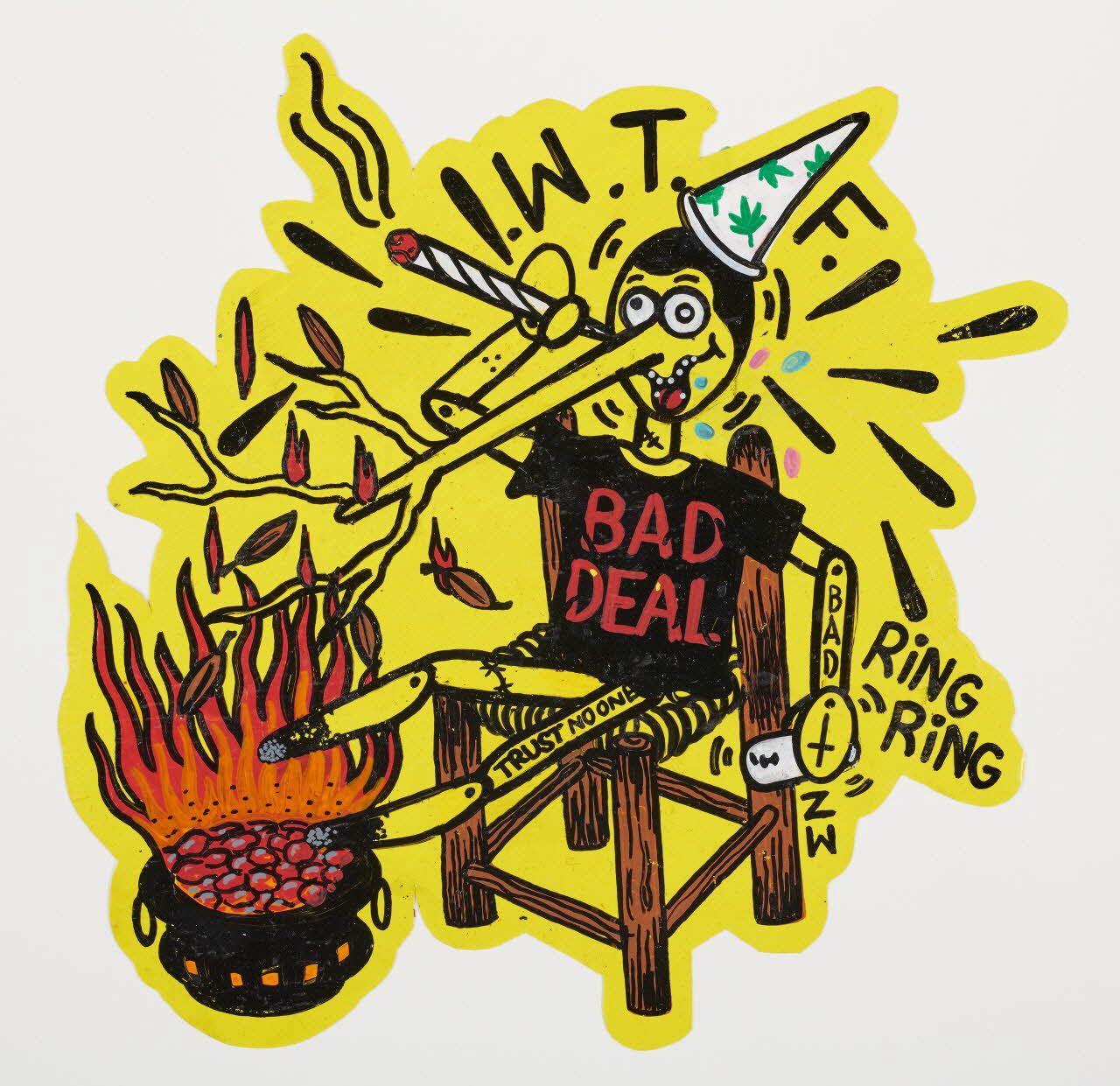 Zoow24 autocollant Unique handmade sticker Lombardie, Italie 2015-2016 2020.22.17 Photo Mucem / Marianne Kuhn