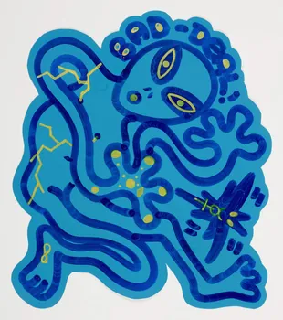 Zoow24 autocollant Unique handmade sticker Lombardie, Italie 2015-2016 2020.22.19 Photo Mucem / Marianne Kuhn