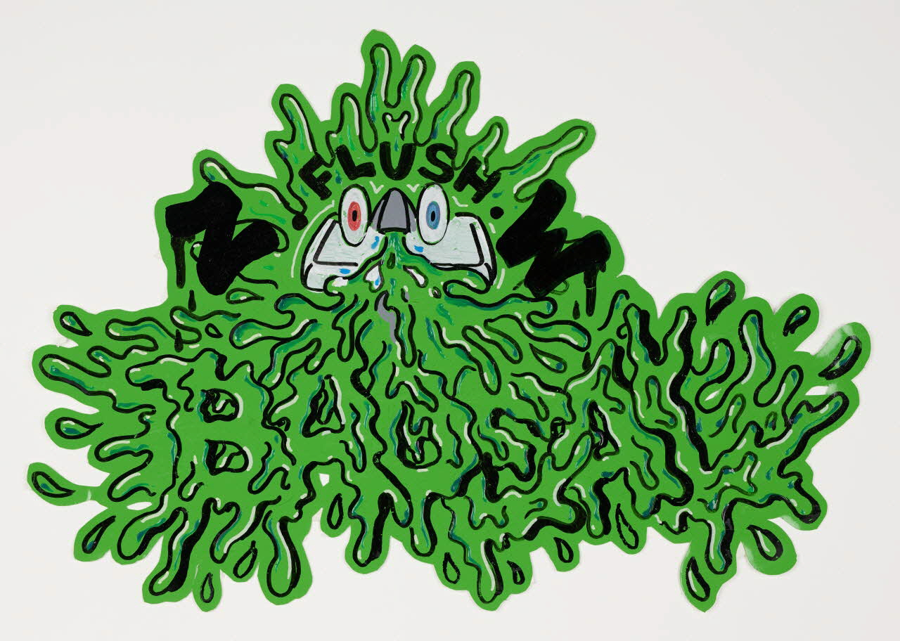 Zoow24 autocollant Unique handmade sticker Lombardie, Italie 2015-2016 2020.22.32 Photo Mucem / Marianne Kuhn