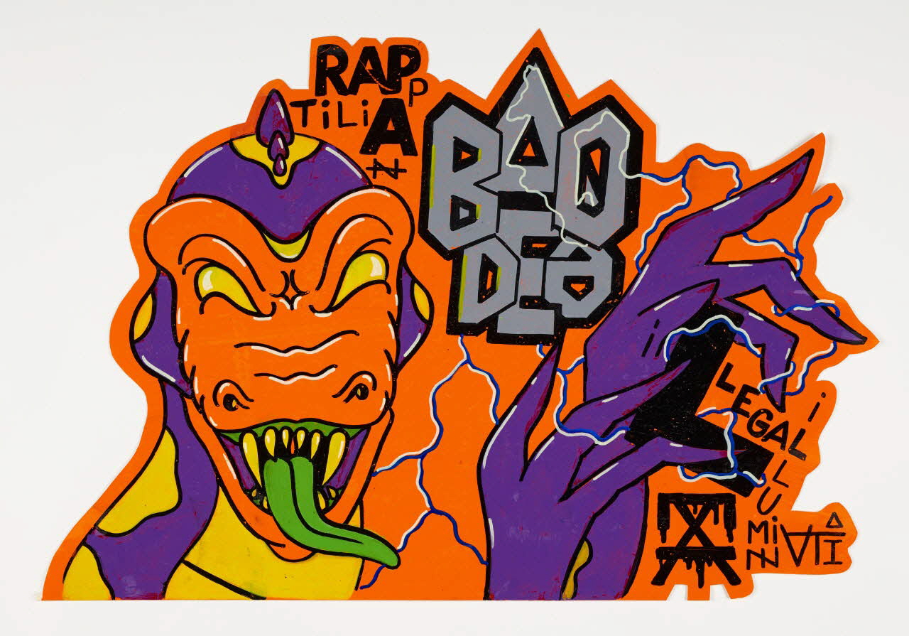 Zoow24 autocollant Unique handmade sticker Lombardie, Italie 2015-2016 2020.22.36 Photo Mucem / Marianne Kuhn