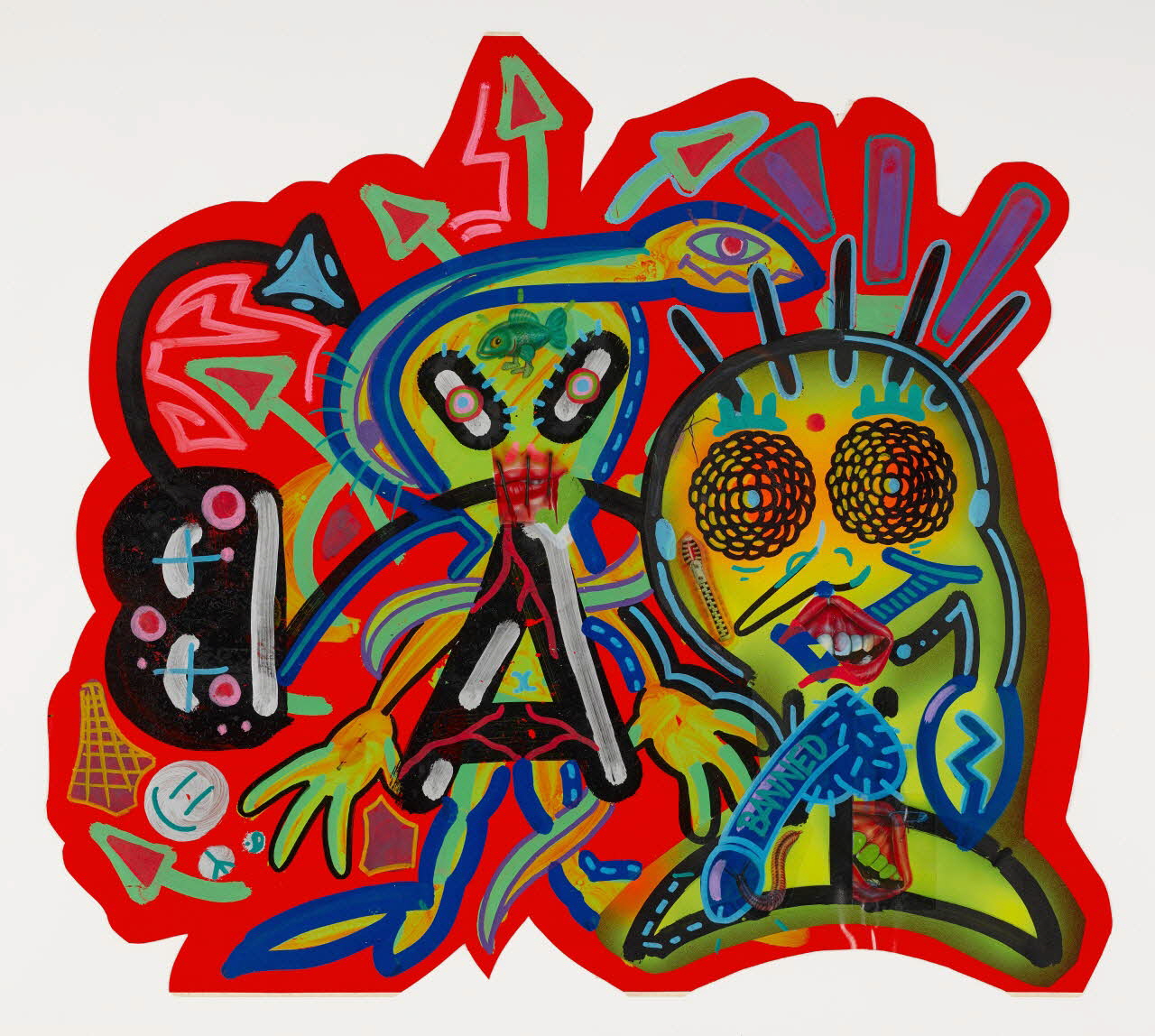Zoow24 autocollant Unique handmade sticker Lombardie, Italie 2015-2016 2020.22.7 Photo Mucem / Marianne Kuhn
