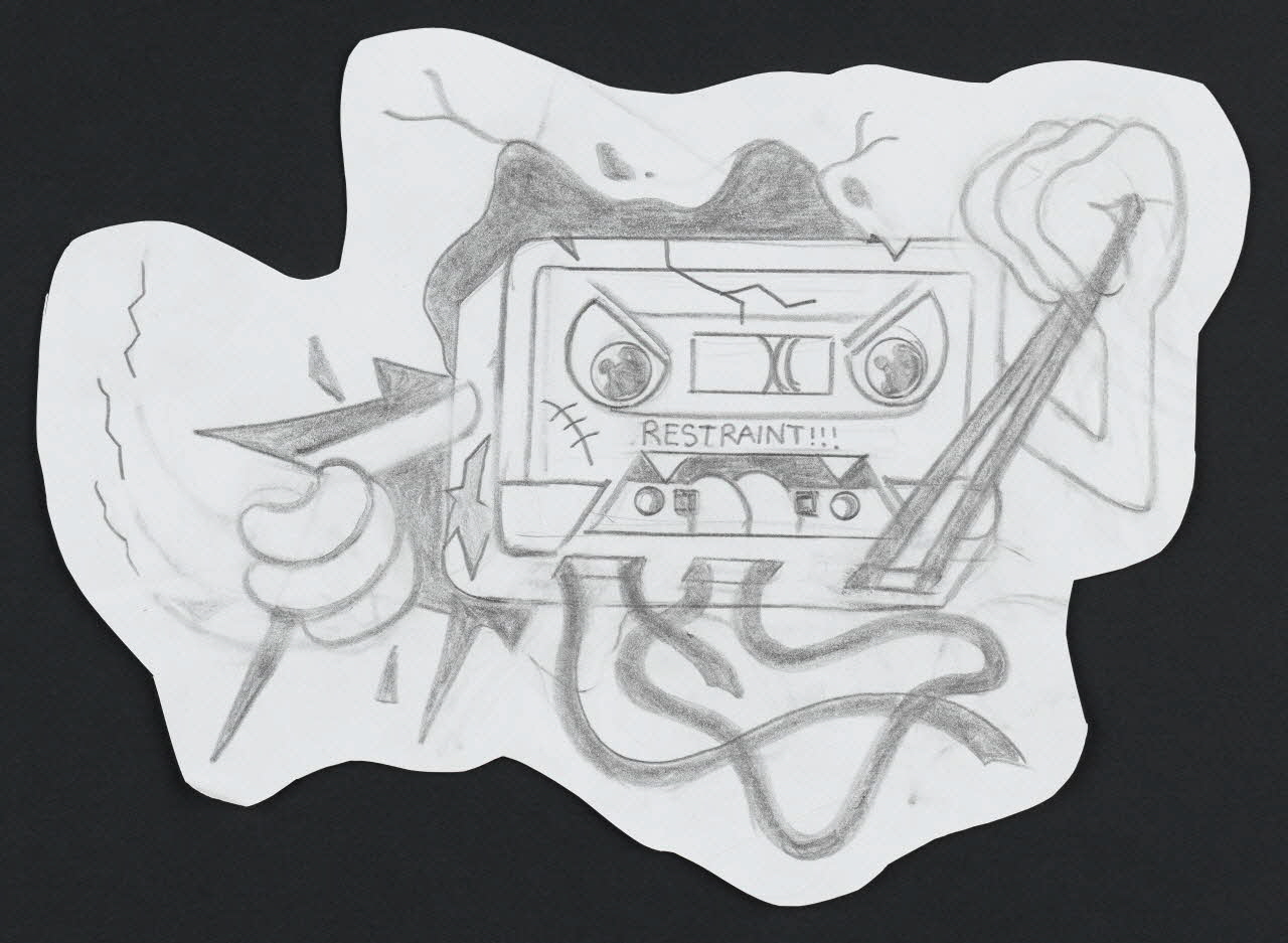 Zoow24 esquisse Restraint (pour un tatouage) Lombardie, Italie 2013 2020.22.40 Photo Mucem / Marianne Kuhn