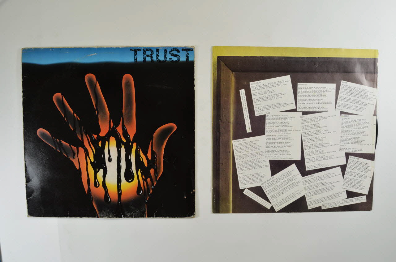 Trust ; CBS Disques disque 33 tours Trust France 1979 2001.69.16.139.1-3 Photo Mucem
