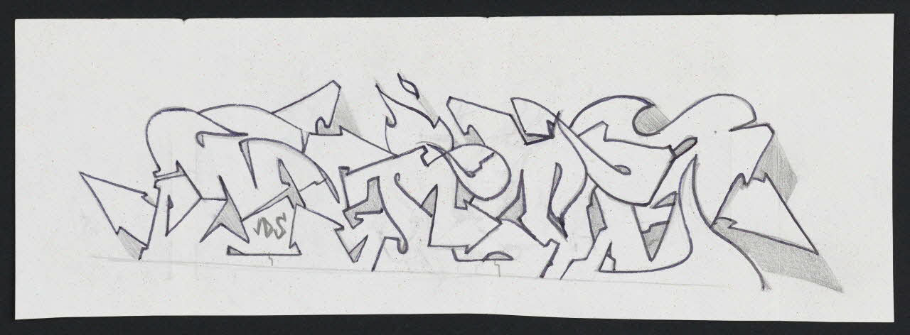 Mind esquisse Sketch "Mind" Lombardie, Italie 1998 2020.24.5.2 Photo Mucem / Marianne Kuhn