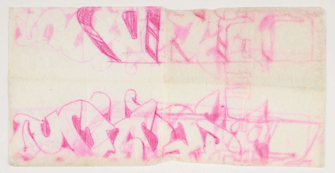 Mind esquisse Double sketch "Mind" Lombardie, Italie 1998 2020.24.6.2 Photo Mucem / Marianne Kuhn