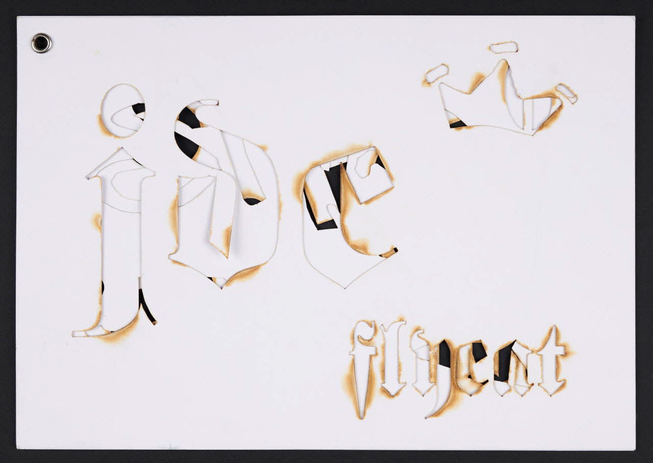 Flycat ; J.D.C. pochoir Pochoir jdc "create your style" Lombardie, Italie 1990 2020.28.5.1 Photo Mucem / Marianne Kuhn