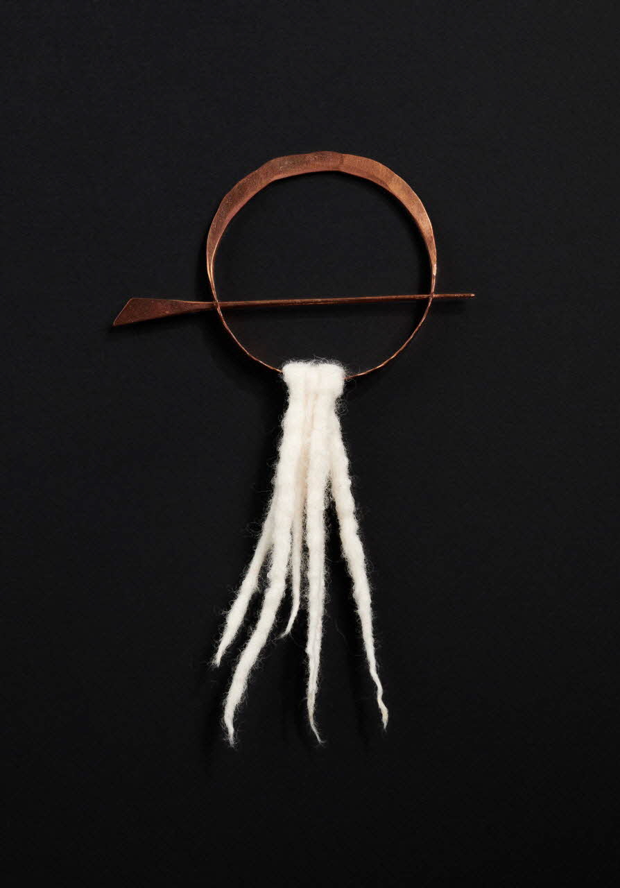 Radu Ion ; Adina Marin ; Mesteshukar ButiQ broche (bijou) Munténie, Roumanie 2018 2020.12.8 Photo Mucem / Marianne Kuhn
