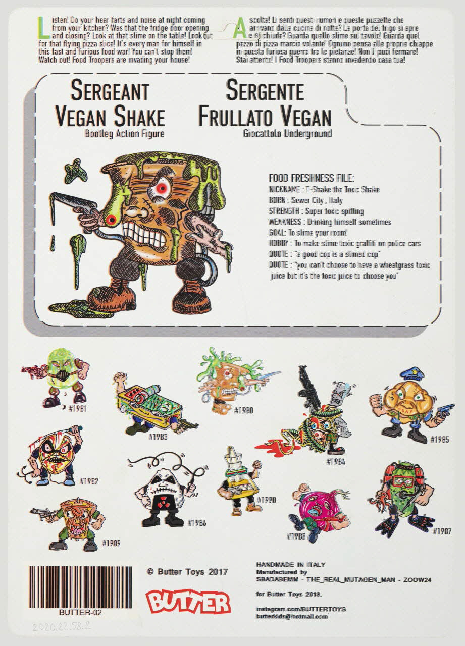 Zoow24 figurine The real foodtroopers Lombardie, Italie 2018 2020.22.58.2 Photo Mucem / Marianne Kuhn