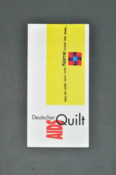 Deutscher Aids Quilt Dépliant "Deutscher AIDS Quilt" Allemagne 1997 2002.126.164  Photo Mucem