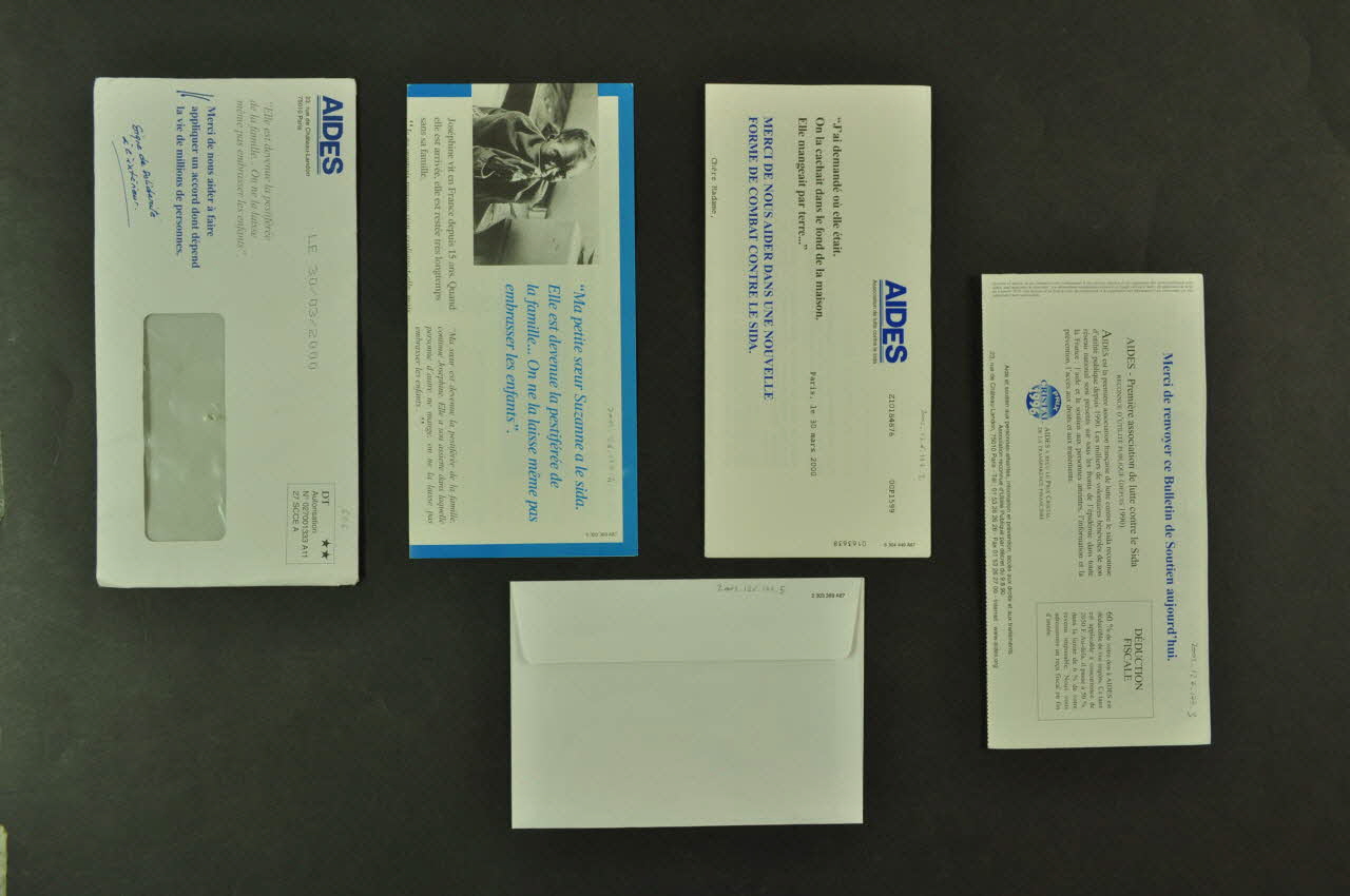 AIDES document PETITION // A L'ATTENTION DE MADAME LA DIRECTRICE GENERALE DE France 2000/3/30 2002.126.177.2-6 Photo Mucem