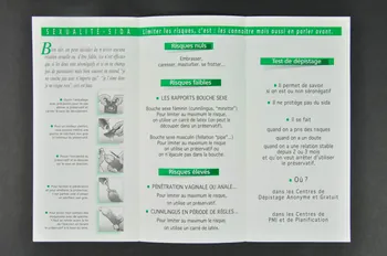 Dépliant "Sexualité sida. La liberté prend corps" 2002.126.44 Photo Mucem