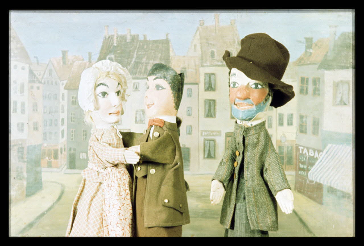 Jean-Dominique Lajoux photographie Lyon : Théâtre de marionnette Laurent Mouguet Ile-de-France, France 1968/12/1 Ph.1968.110.159 Photo