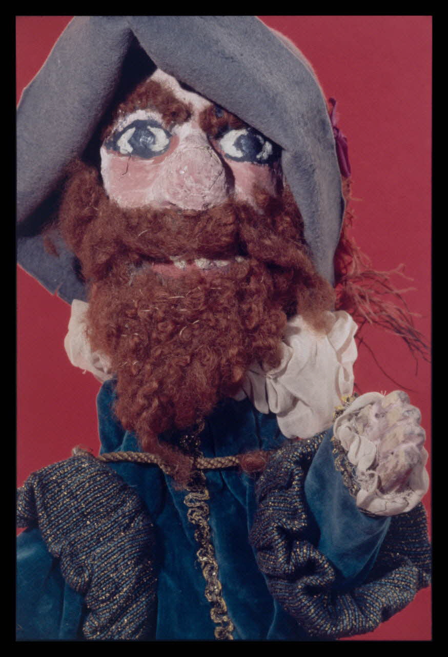 Alain Guey photographie Ogre. Marionnette à gaine du théâtre de marionnettes Paul Jeanne (Paris) (détail de la tête) Ile-de-France, France 1969/11/1 Ph.1969.12.458 Photo