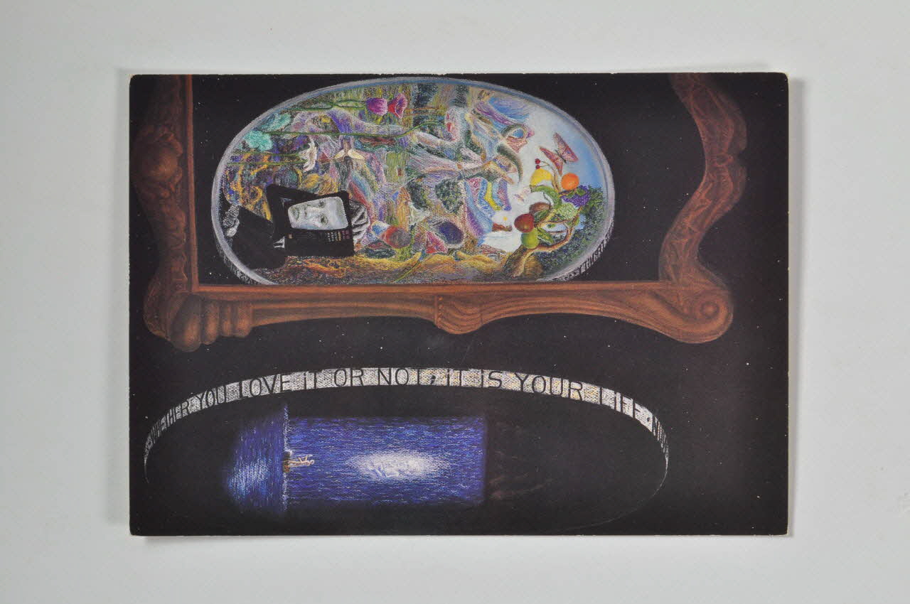 Fondation de France et la Fondation Levi Strauss carte postale La dualité France 1994 2002.126.62 Photo Mucem