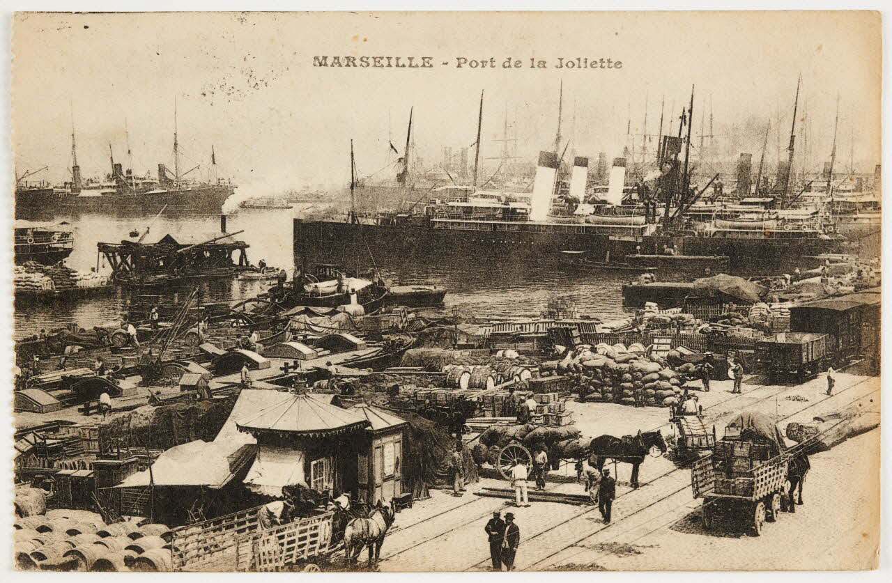 carte postale PORT DE LA JOLIETTE Provence-Alpes-Côte d'Azur, France 1919 007599 Photo Mucem / Marianne Kuhn