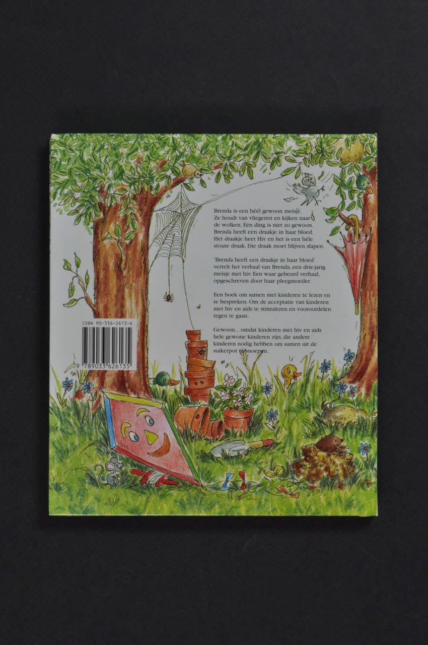 Stichting Aids Fonds - Fonds Néerlandais De Soutien livre pour enfants "Brenda heeft een draakje in haar bloed" Pays-Bas 1998 2002.126.76 Photo Mucem