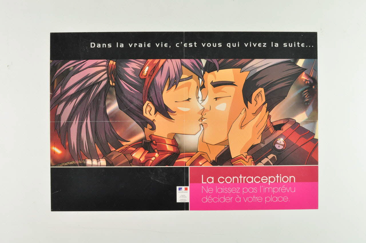 Secrétariat d'Etat à la Santé et aux Handicapés / CFES affiche "Dans la vraie vie, c'est vous qui vivez la suite..." France 2002 2002.126.8 Photo Mucem