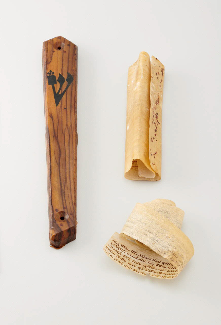 amulette Mezouza Maroc 1901-1950 2016.12.21.1-3 Photo Mucem / Marianne Kuhn
