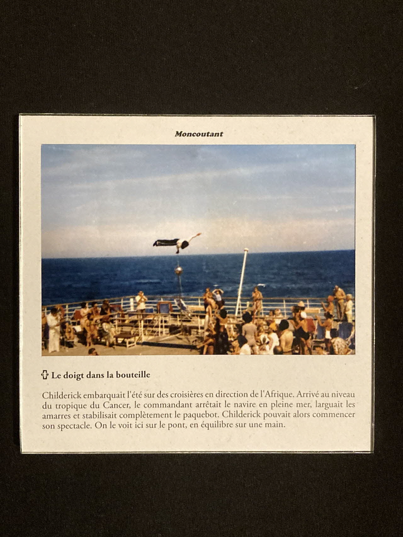 Pierre Fisher ; Justin Meekel élément de l'installation Verdure Tour : De la France mystérieuse Poitou-Charentes, France 2009/7/8-2009/8/13 2020.44.1.44 Photo Mucem