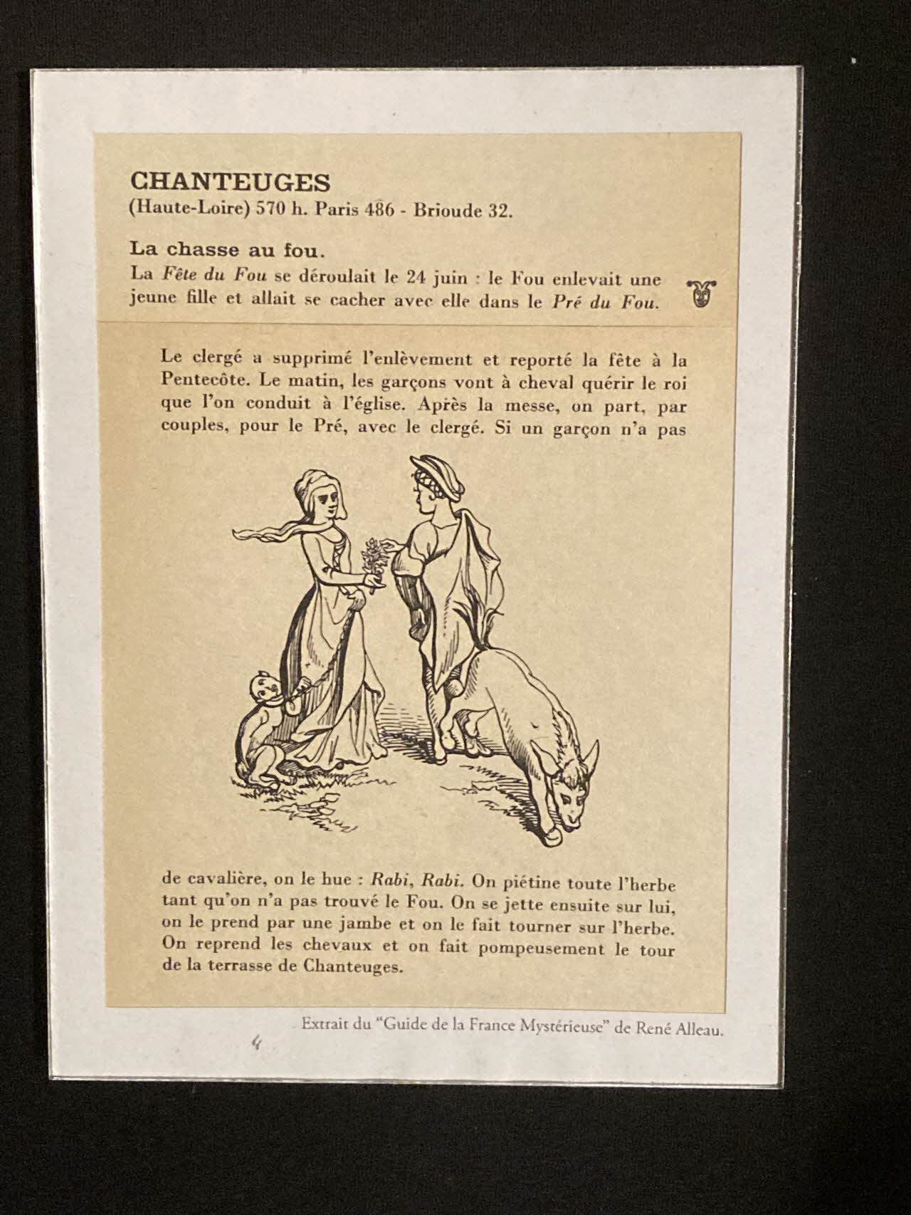Pierre Fisher ; Justin Meekel élément de l'installation Verdure Tour : De la France mystérieuse 2009/7/8-2009/8/13 2020.44.1.73 Photo Mucem