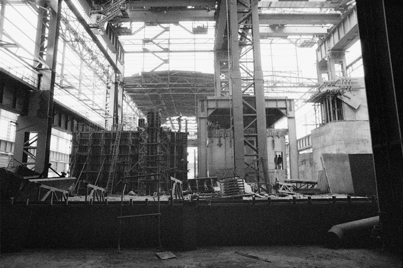 Alain Leloup ; Studio AZA tirage photographique Usine Annaba, Algérie 1979 2021.1.18 Photo Collection Mucem  Alain Leloup