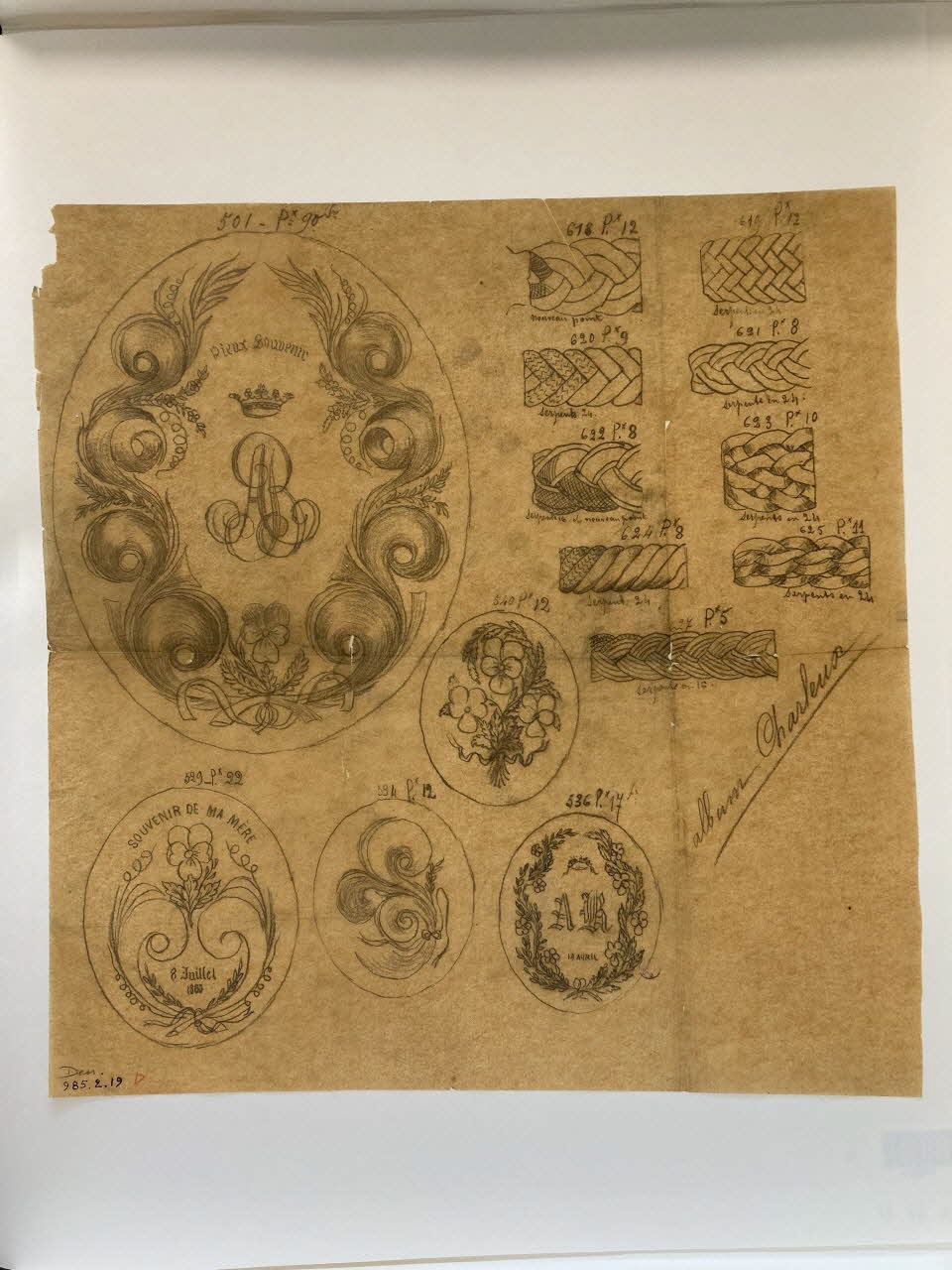 dessin album Charleux 1985.2.19 Photo Mucem