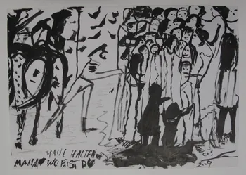 Ceija Stojka dessin Taisez-vous! Maman où es-tu? Bundesland Wien, Autriche 2009 2018.77.2  Photo Mucem