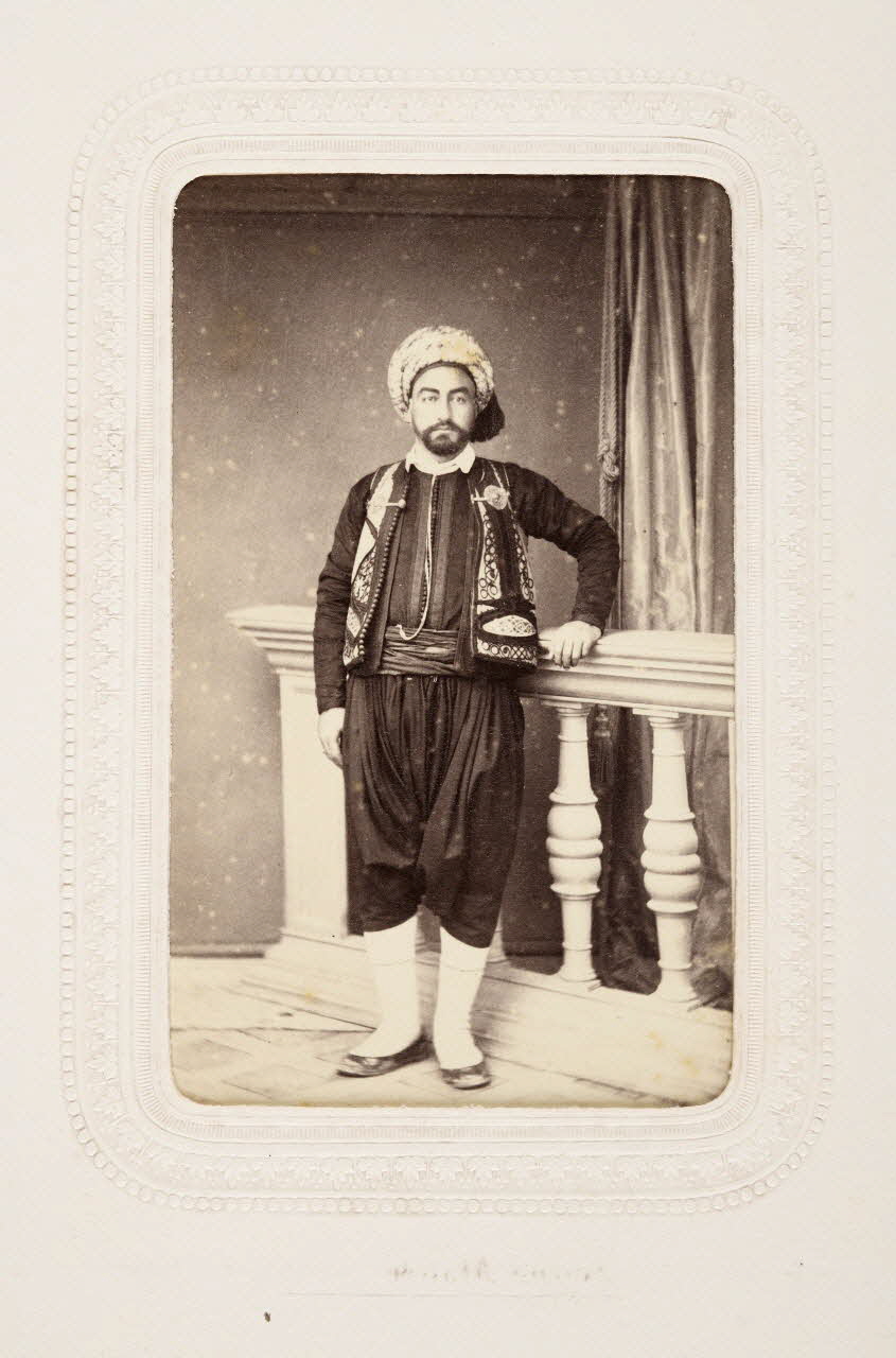 Charles Leinack tirage photographique Portrait masculin Algérie 1860-1870 2020.41.1.10 Photo Mucem / Marianne Kuhn