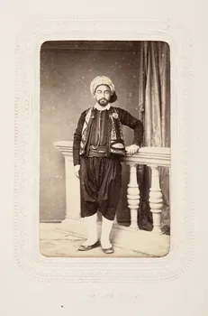 Charles Leinack tirage photographique Portrait masculin Algérie 1860-1870 2020.41.1.10 Photo Mucem / Marianne Kuhn