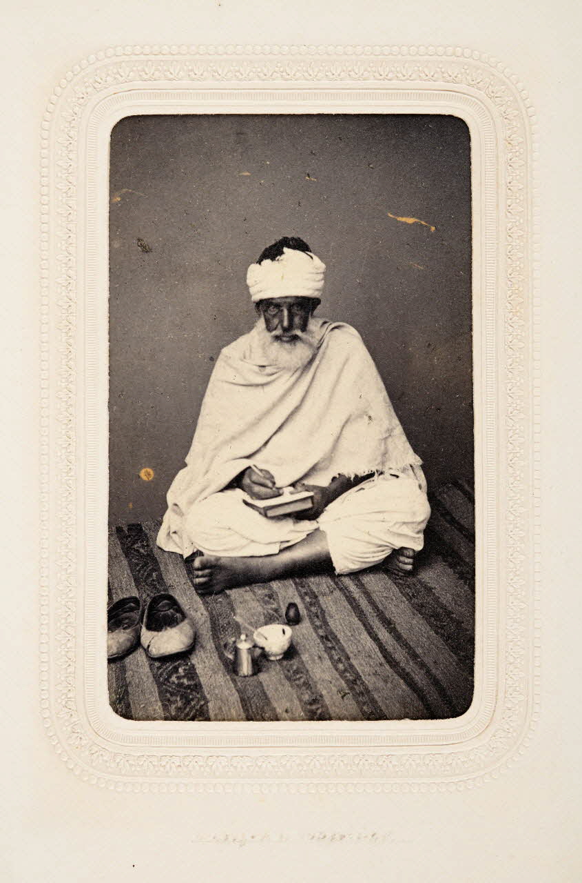 tirage photographique Portrait d'homme âgé Algérie 1860-1870 2020.41.1.20 Photo Mucem / Marianne Kuhn