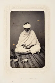 tirage photographique Portrait d'homme âgé Algérie 1860-1870 2020.41.1.20 Photo Mucem / Marianne Kuhn