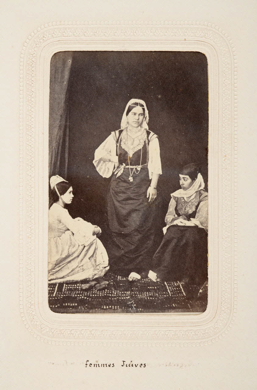 Félix J. Moulin tirage photographique Femmes juives Algérie 1860-1870 2020.41.1.26 Photo Mucem / Marianne Kuhn