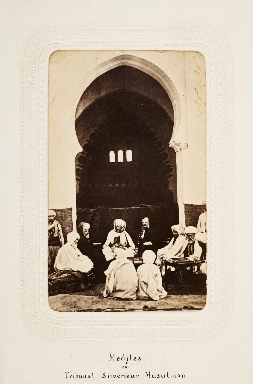 Félix J. Moulin tirage photographique Medjles ou Tribunal Supérieur Musulman Algérie 1860-1870 2020.41.1.28 Photo Mucem / Marianne Kuhn