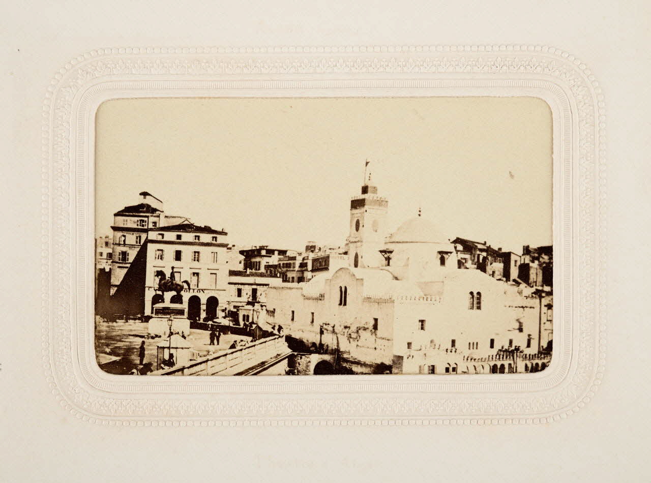tirage photographique Mosquée Neuve à Alger Algérie 1860-1870 2020.41.1.30 Photo Mucem / Marianne Kuhn