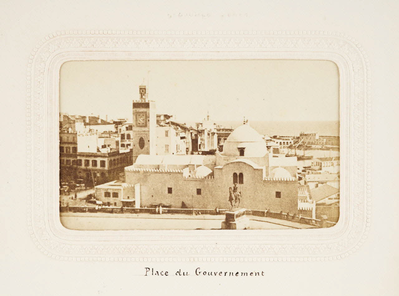 Richan tirage photographique Place du Gouvernement Algérie 1860-1870 2020.41.1.37 Photo Mucem / Marianne Kuhn