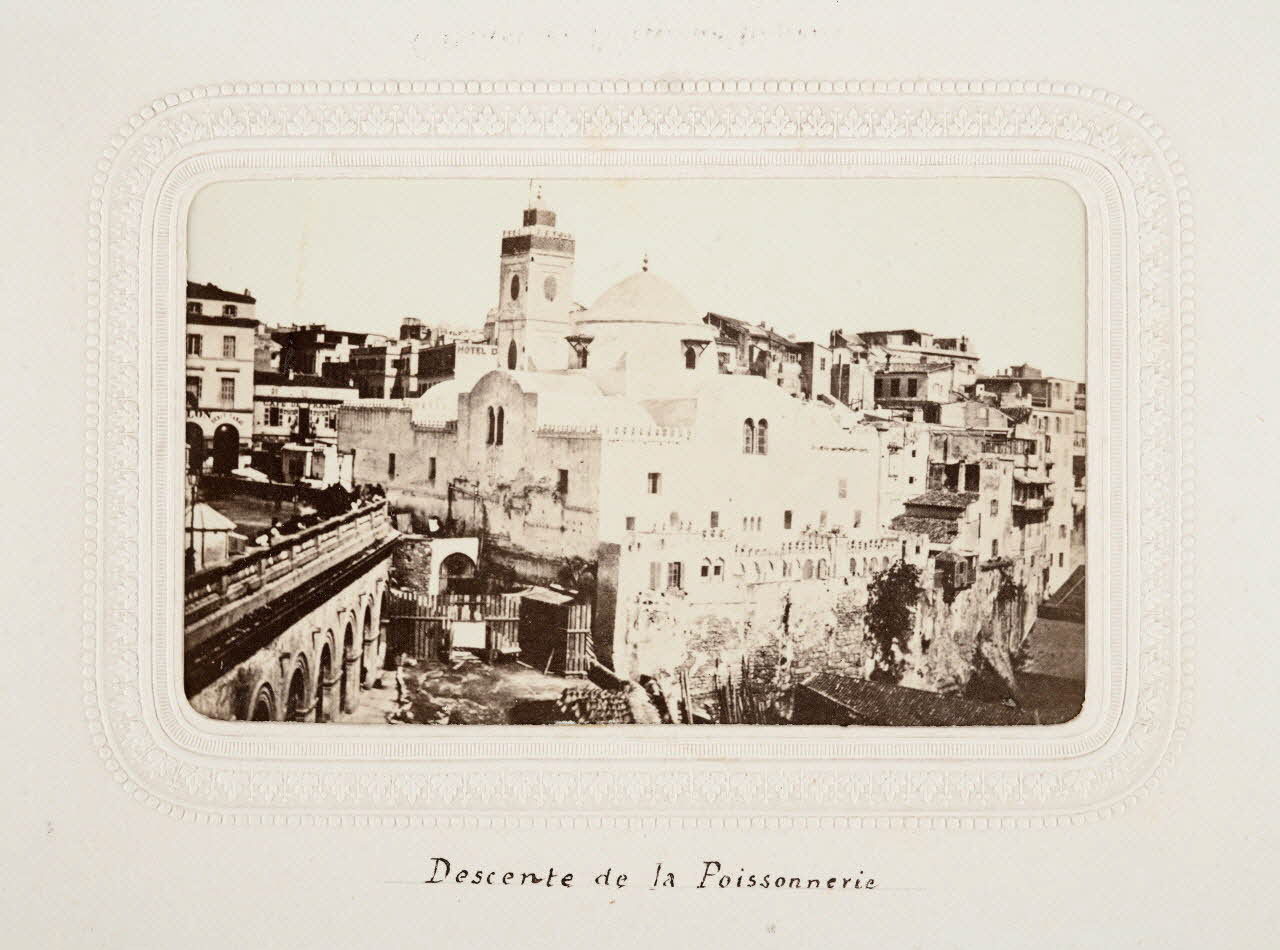 Félix J. Moulin tirage photographique Descente de la Poissonnerie Algérie 1860-1870 2020.41.1.39 Photo Mucem / Marianne Kuhn