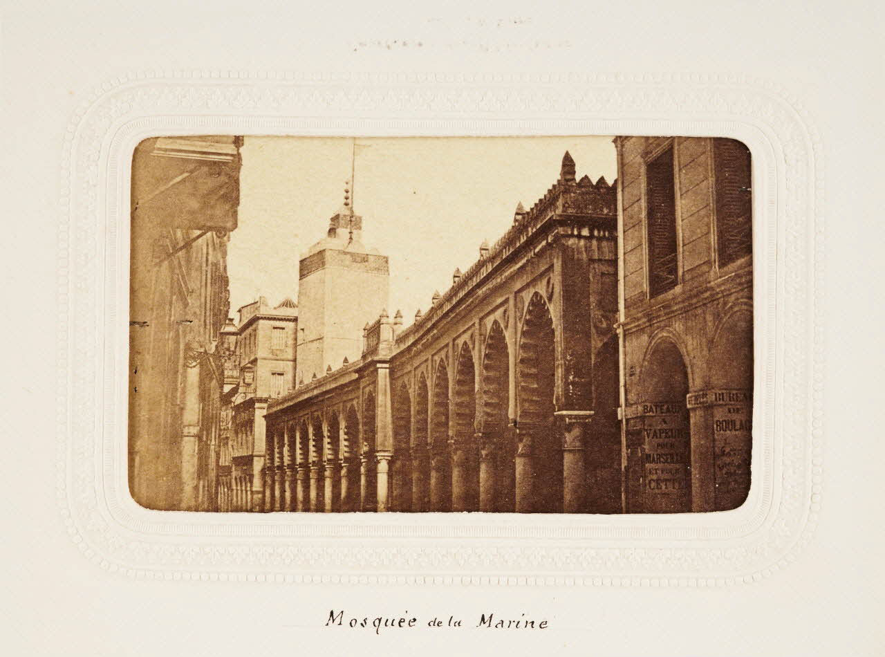 Félix J. Moulin tirage photographique Mosquée de la Marine Algérie 1860-1870 2020.41.1.41 Photo Mucem / Marianne Kuhn