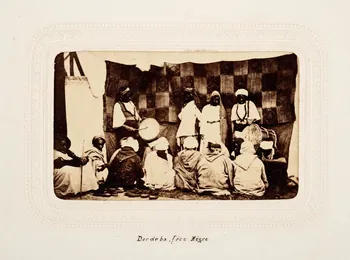 Félix J. Moulin tirage photographique Derdeba, fête Nègre Algérie 1860-1870 2020.41.1.56 Photo Mucem / Marianne Kuhn