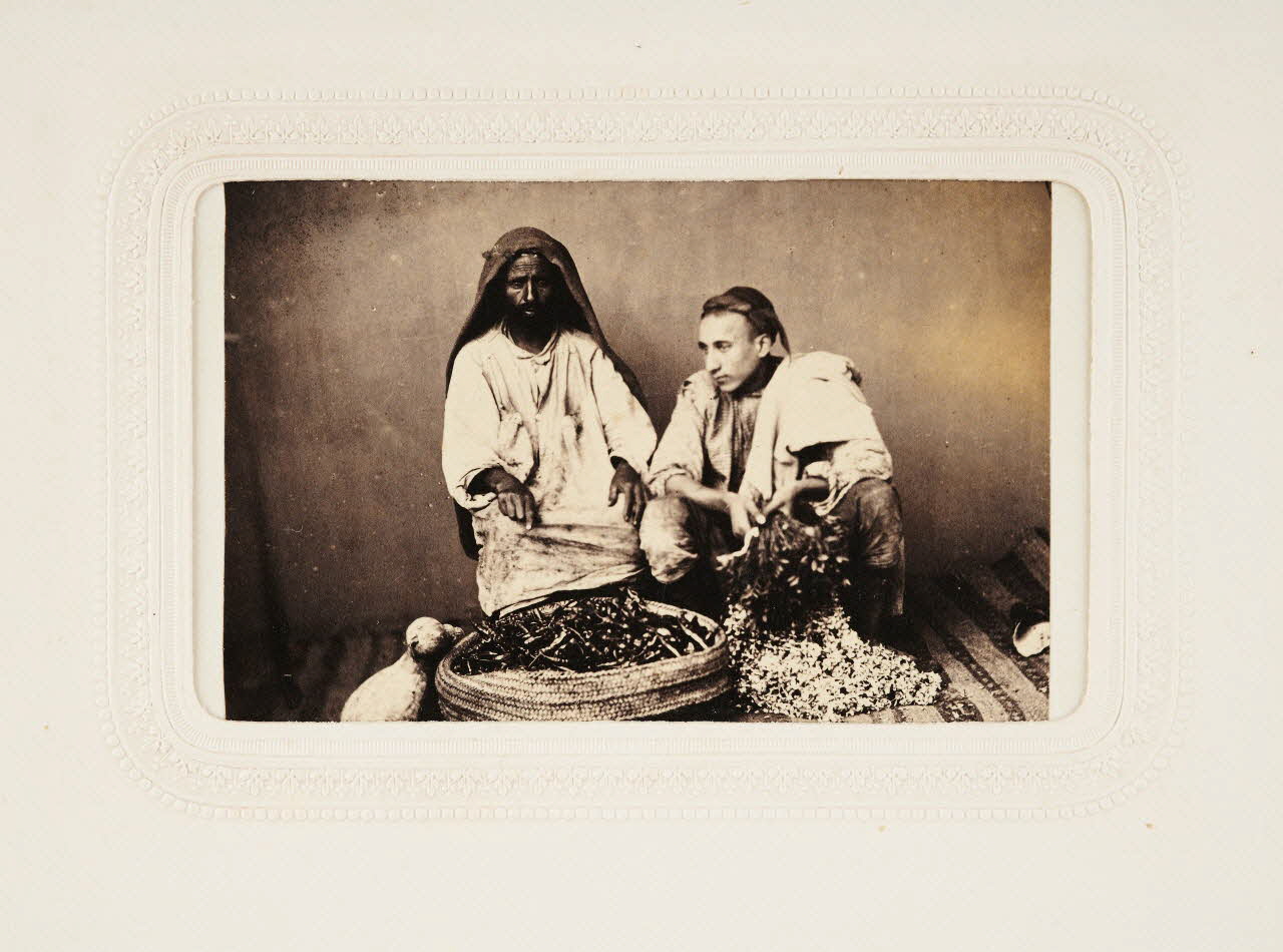 Jospeh Trésorier tirage photographique Marchands ambulants Algérie 1860-1870 2020.41.1.58 Photo Mucem / Marianne Kuhn