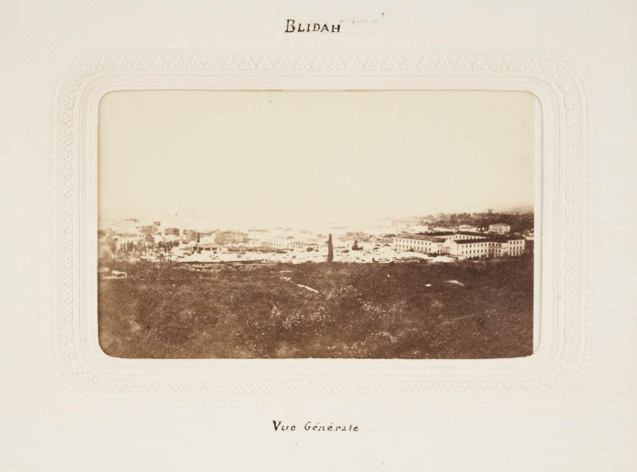 Félix J. Moulin tirage photographique Blidah. Vue générale Algérie 1860-1870 2020.41.1.63 Photo Mucem / Marianne Kuhn