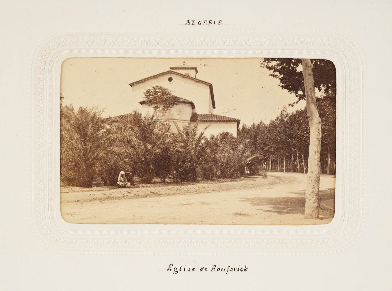 tirage photographique Algérie. Eglise de Boufarick Algérie 1860-1870 2020.41.1.70 Photo Mucem / Marianne Kuhn