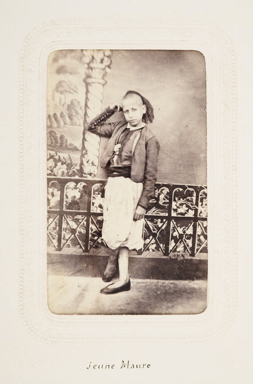 Dubos Frères et Marest tirage photographique Jeune Maure Algérie 1860-1870 2020.41.1.8 Photo Mucem / Marianne Kuhn