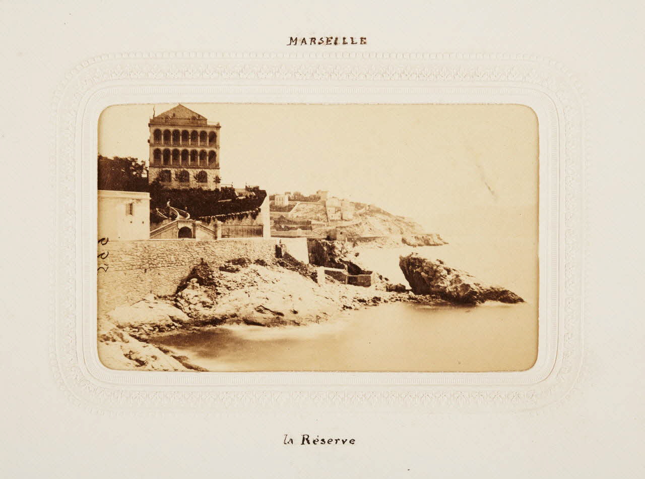 Collé et Vérane tirage photographique Marseille. La Réserve Provence-Alpes-Côte d'Azur, France 1860-1870 2020.41.1.83 Photo Mucem / Marianne Kuhn