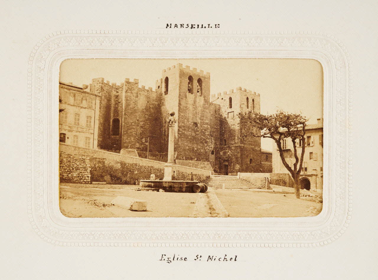 Collé et Vérane tirage photographique Marseille. Eglise Saint Michel Provence-Alpes-Côte d'Azur, France 1860-1870 2020.41.1.89 Photo Mucem / Marianne Kuhn